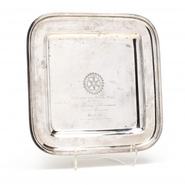 STERLING SILVER PRESENTATION TRAY  34654d