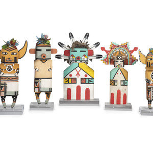 Collection of Hopi Katsina Dolls