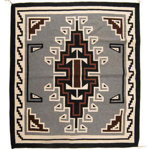 Navajo Two Grey Hills Weaving  3465ed