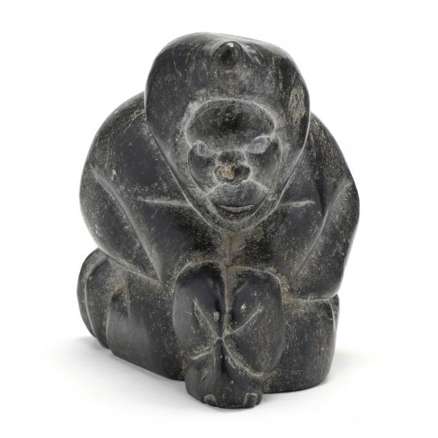 INUIT CARVED SOAPSTONE SCULPTURE