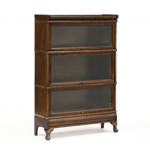 VINTAGE THREE-STACK BARRISTER BOOKCASE