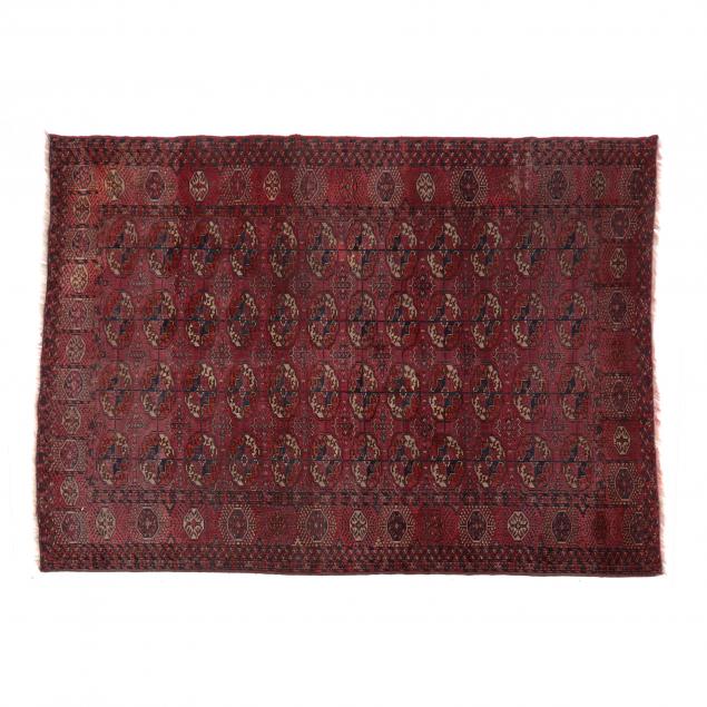 TURKOMAN RUG Burgundy field with 348dbc