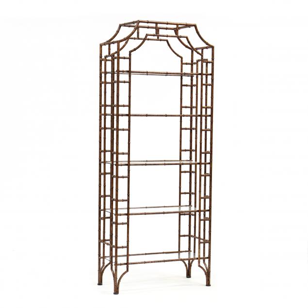 FAUX BAMBOO PAGODA FORM ETAGERE 348dc9