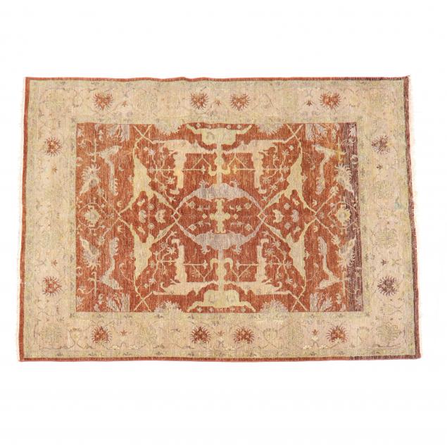 PAK PERSIAN AREA RUG Rust field 348dc2