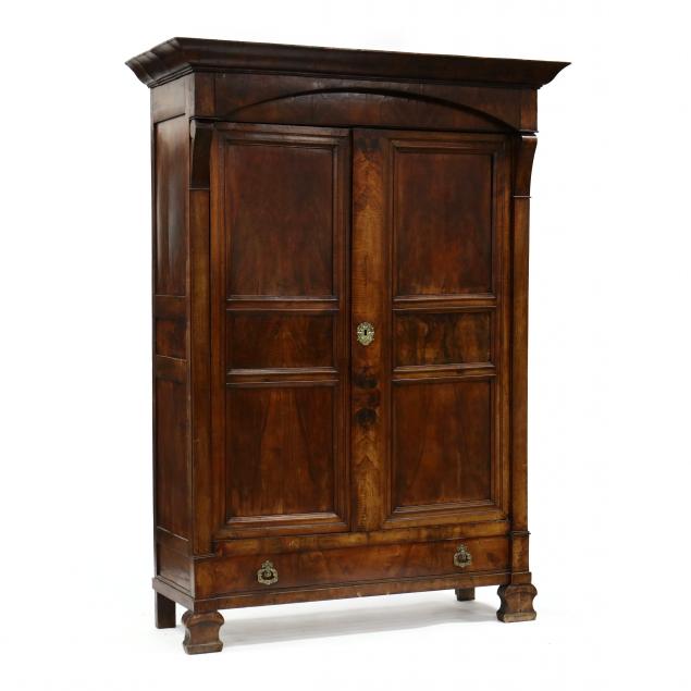 ANTIQUE PROVINCIAL FIGURED WALNUT 348dca