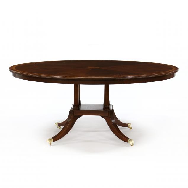 LARGE CIRCULAR PEDESTAL MAHOGANY DINING