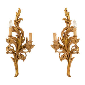 A Pair of Italian Giltwood Two
