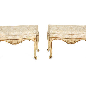 A Pair of Louis XV Style White