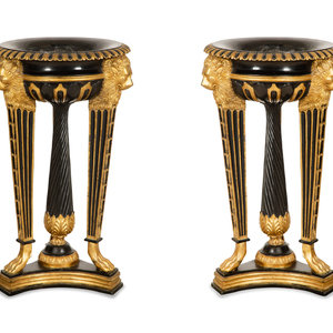 A Pair of Neoclassical Style Ebonized 348e67