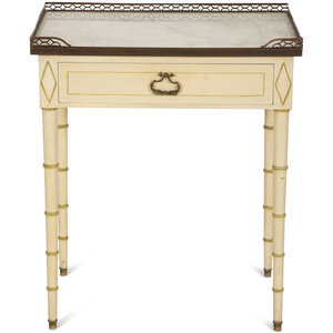 A Regency Style Painted Side Table