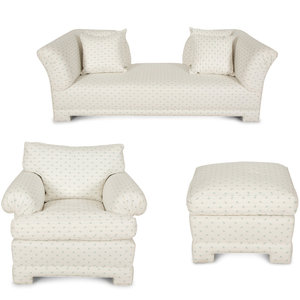 Three Pieces of Contemporary Upholstered 348ec0