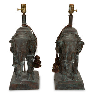 A Pair of Maitland-Smith Cast Metal