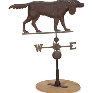 A Copper Bloodhound Weathervane