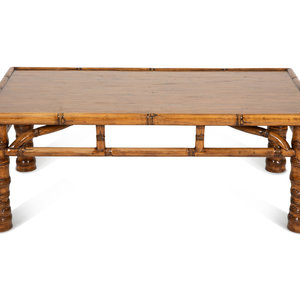 A Low Bamboo Coffee Table 20th 348ee6