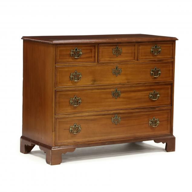 GEORGE III INLAID MAHOGANY CHEST 348f07