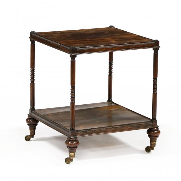 EDWARDIAN ROSEWOOD TWO TIERED STAND 348f31