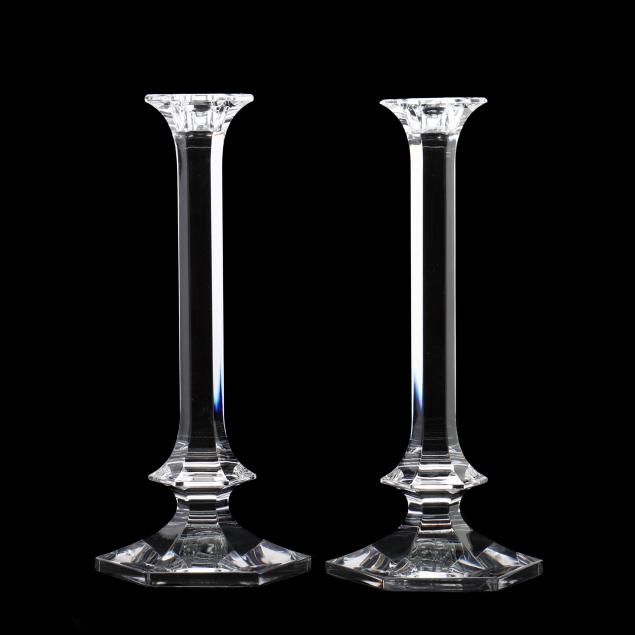 VAL ST LAMBERT PAIR OF CRYSTAL 348ff4