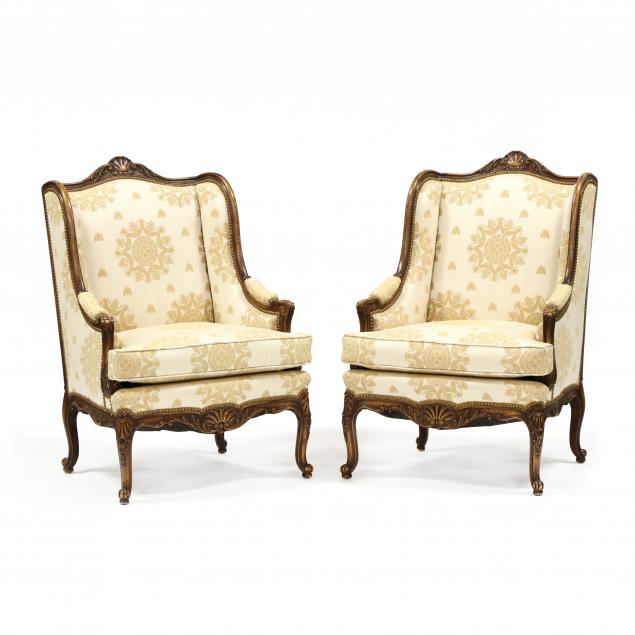 PAIR OF LOUIS XV STYLE CARVED AND 349001
