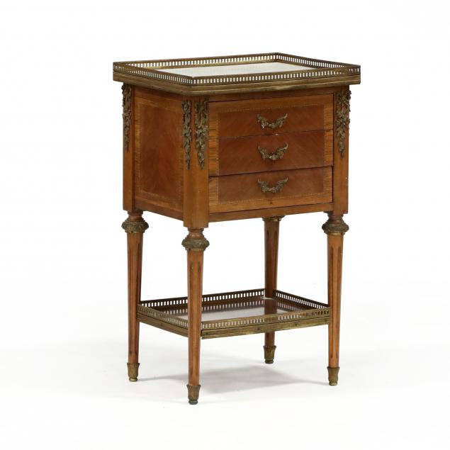 LOUIS XVI STYLE MARBLE TOP STAND 34900f