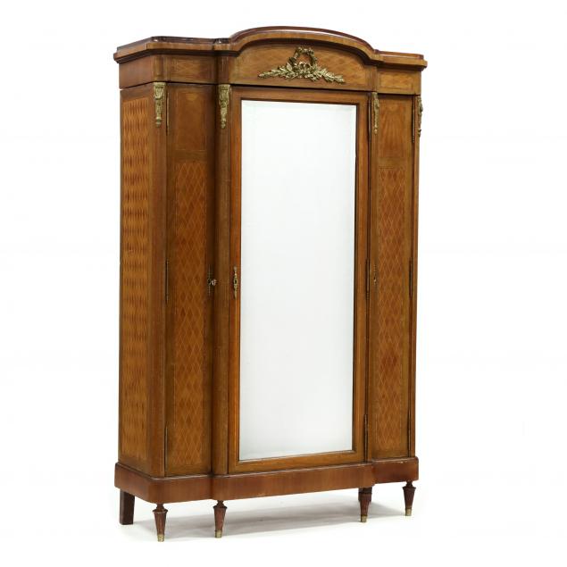 FRENCH PARQUETRY INLAID ARMOIRE