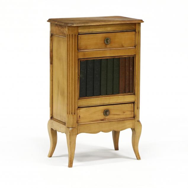 FRENCH FAUX BOOK SIDE CABINET Mid 349024