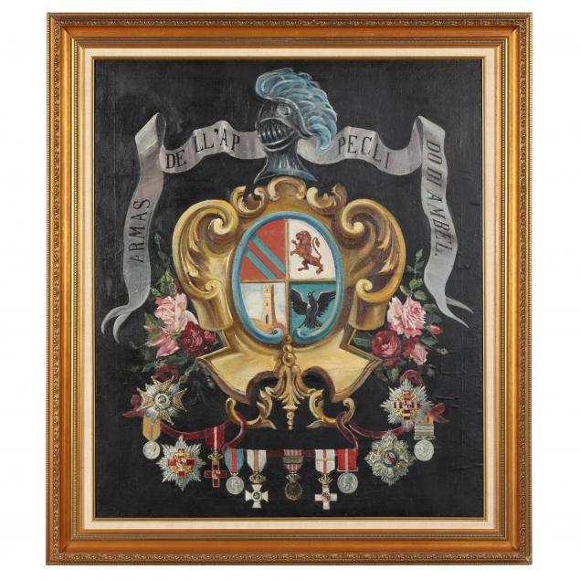 UNKNOWN SPANISH CREST WITH MILITARY 349037