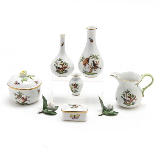 A GROUPING OF EIGHT HEREND PORCELAIN 349059