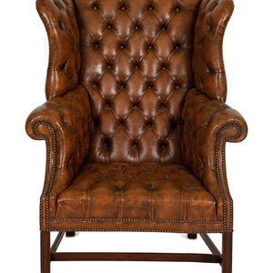 An English Leather Upholstered 349090