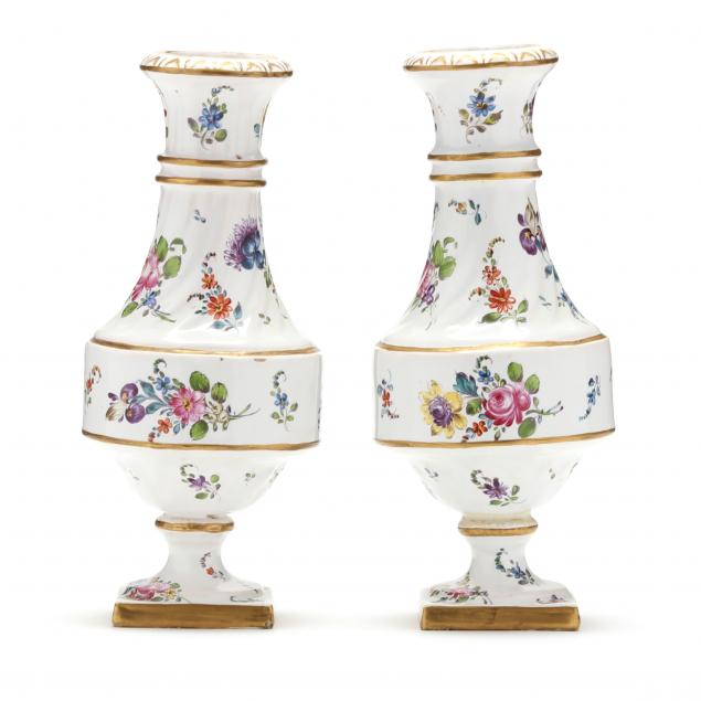 PAIR OF HOECHST FAIENCE VASES Germany,