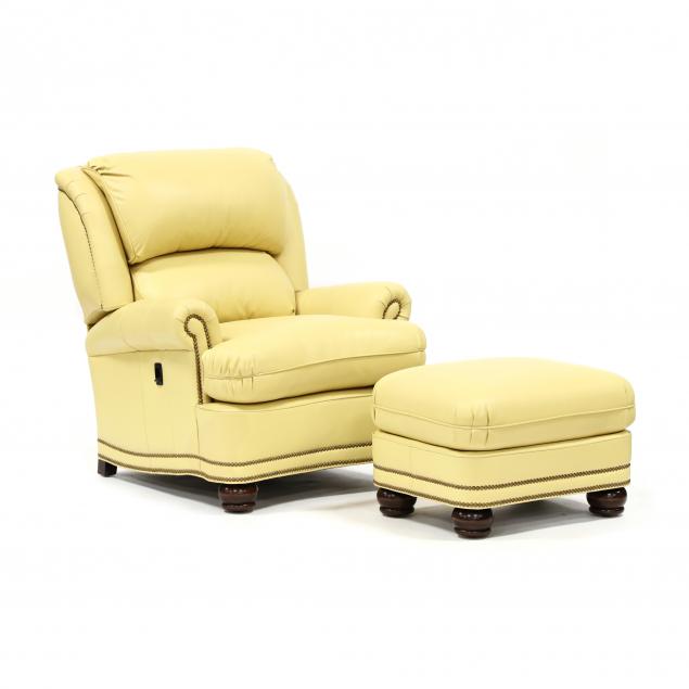 HANCOCK MOORE LEATHER RECLINER 3490d1