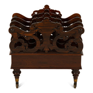 A Late Regency Carved Mahogany 3490da