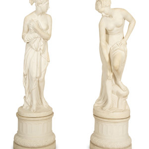 A Pair of Life-Size Plaster Models