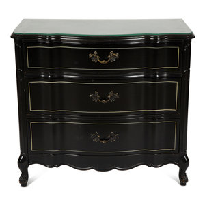 A Napoleon III Style Ebonized Commode 20th 349123