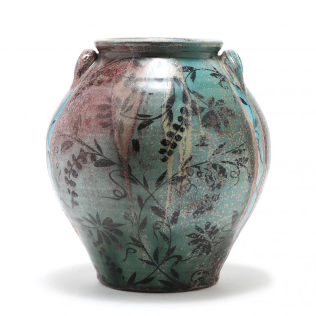 DECORATED JAR MICHAEL KLINE NC  34914a