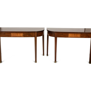 A Pair of George III Style Mahogany