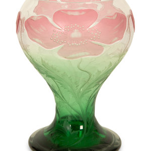 A Wheel Carved Cameo Glass Vase


Circa
