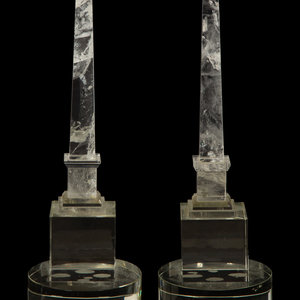 A Pair of Continental Rock Crystal