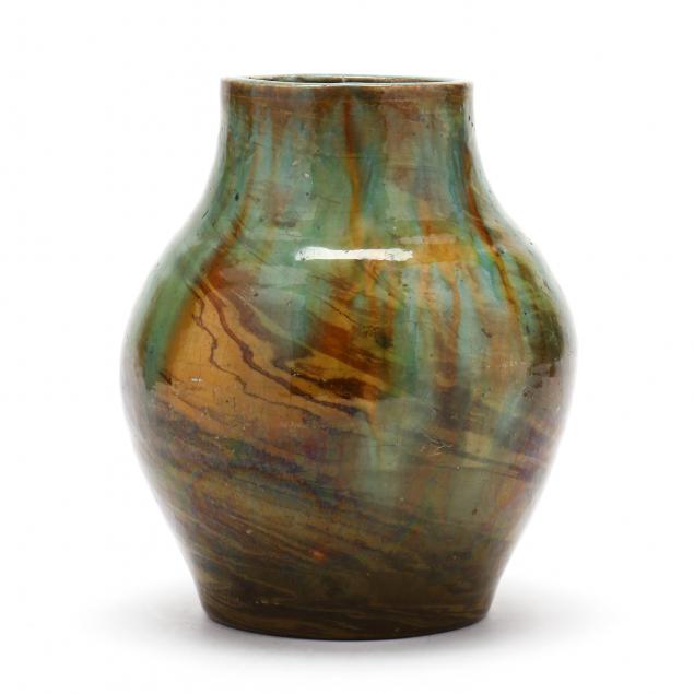 TWO COLOR SWIRL CLAY VASE NORTH 3491d7