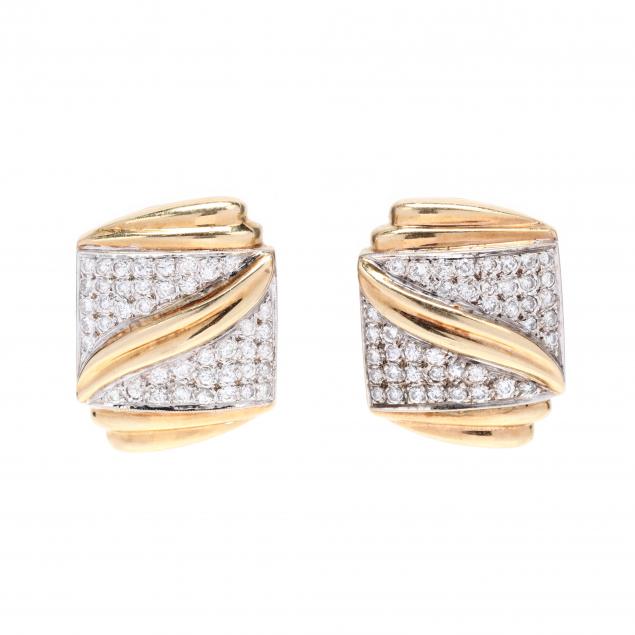 GOLD AND DIAMOND EARRINGS Centering 349282