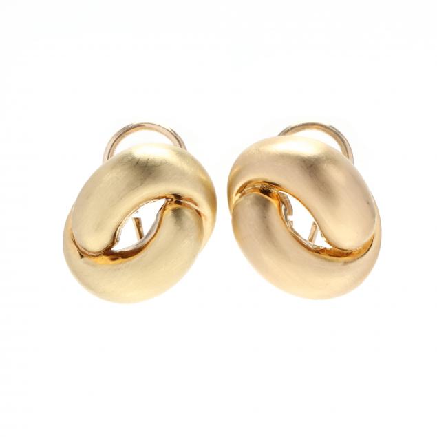 GOLD EAR CLIPS Designed in brushed 349298