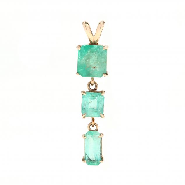 GOLD AND EMERALD PENDANT Pendant 3492f0