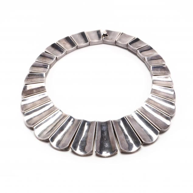 STERLING SILVER COLLAR NECKLACE,