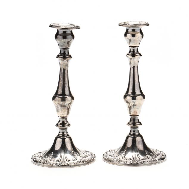 A PAIR OF GORHAM CHANTILLY STERLING