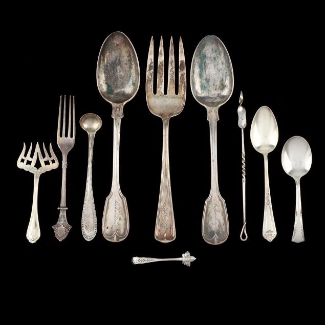 TEN ASSORTED STERLING   349331