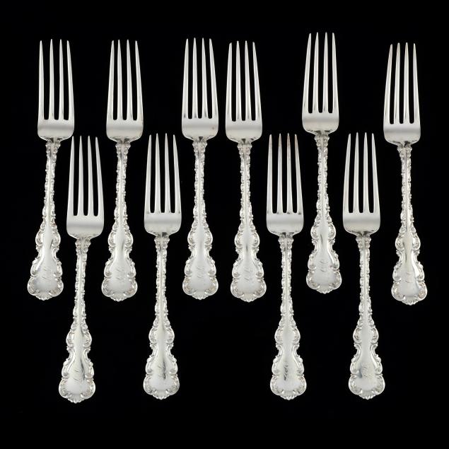 TEN WHITING LOUIS XV STERLING SILVER