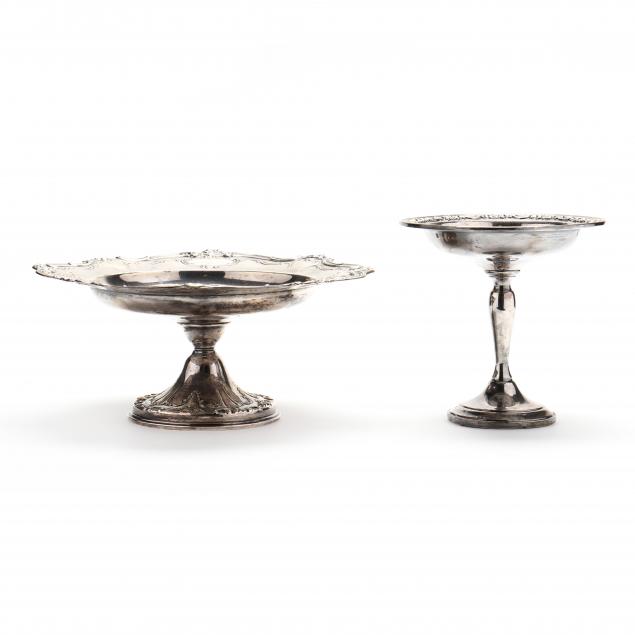 TWO GORHAM STERLING SILVER COMPOTES 349387