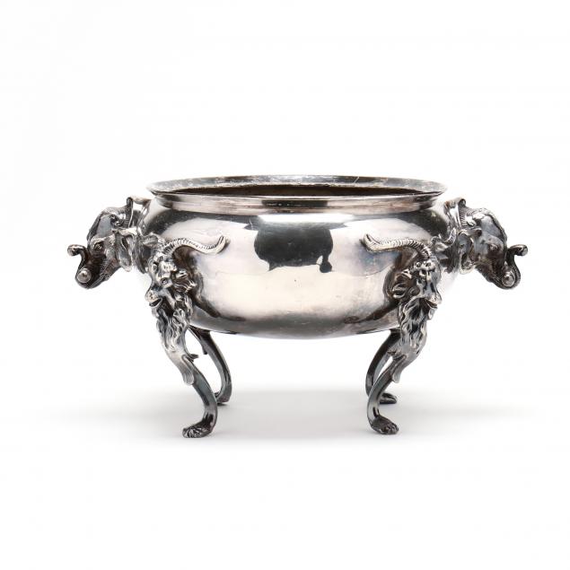 A CONTINENTAL SILVERPLATE FOOTED