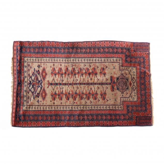 BALUCH PRAYER RUG Beige field with tree-of-life