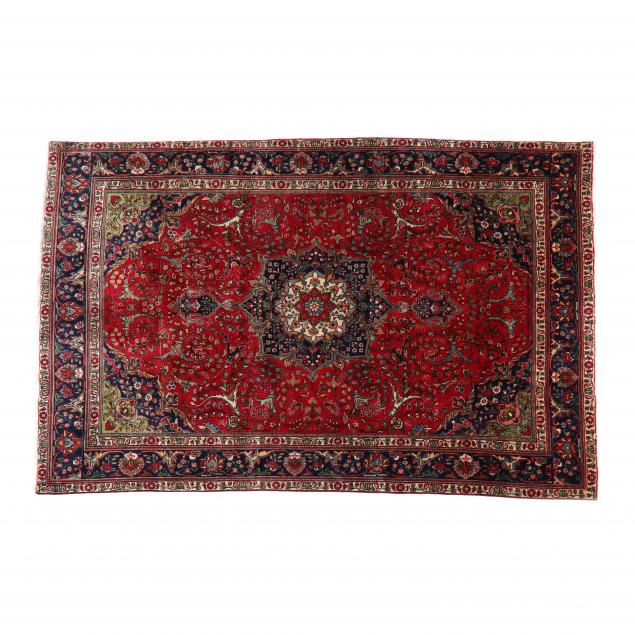 PERSIAN RUG Center shaped medallion 3493f3