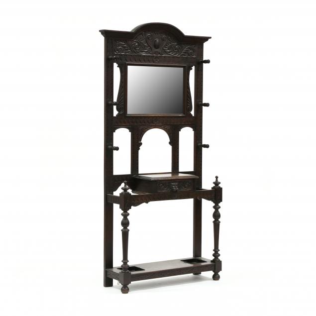 JACOBEAN STYLE CARVED OAK HALL 349429